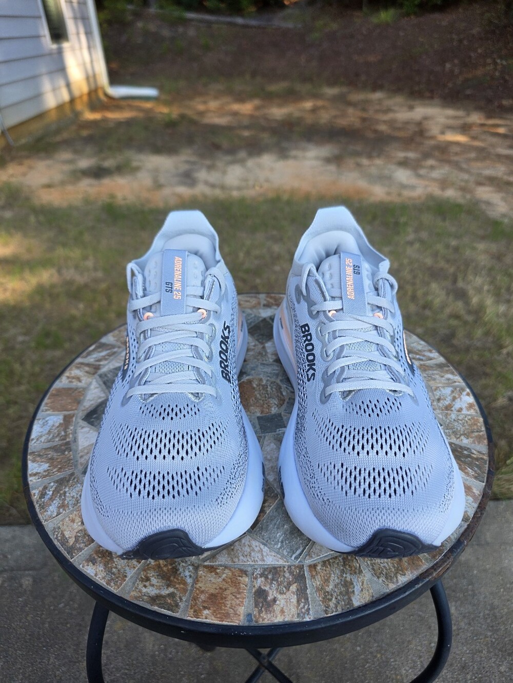 Brooks Adrenaline GTS 25 1204431B032 Grey Running Shoes Women Size 8.5 B Worn 1x - Picture 2 of 9